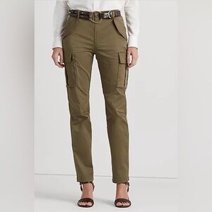 Lauren Ralph Lauren Cotton Sateen Cargo Pant